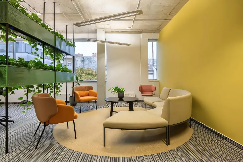 Office view with Artificial Green